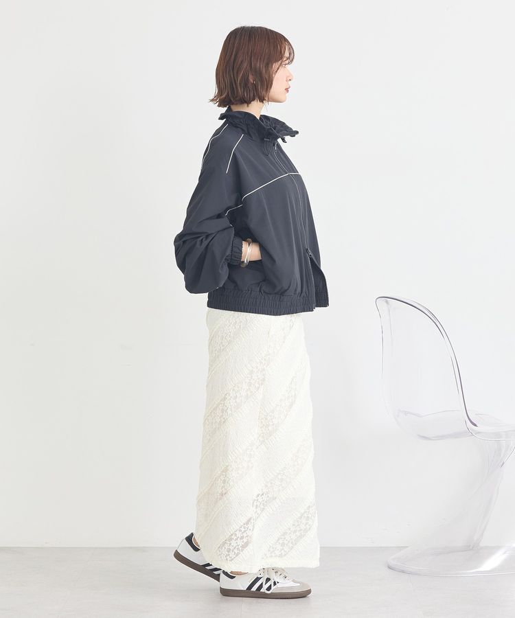 earth music&ecology「パイピングスポーティブルゾン」|ブルゾン・スタジャン|