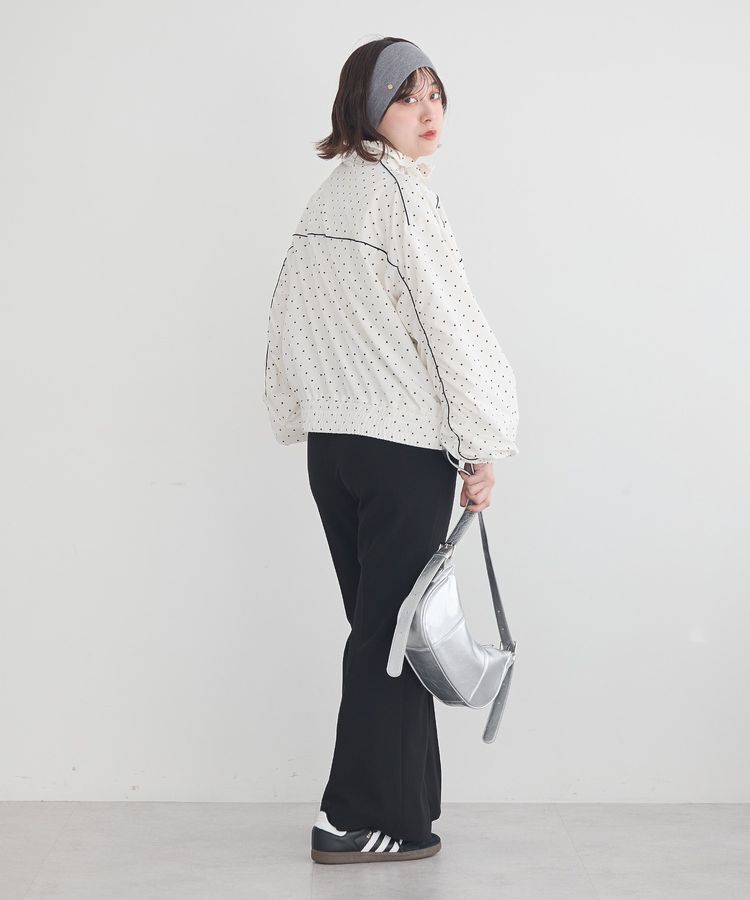 earth music&ecology「パイピングスポーティブルゾン」|ブルゾン・スタジャン|