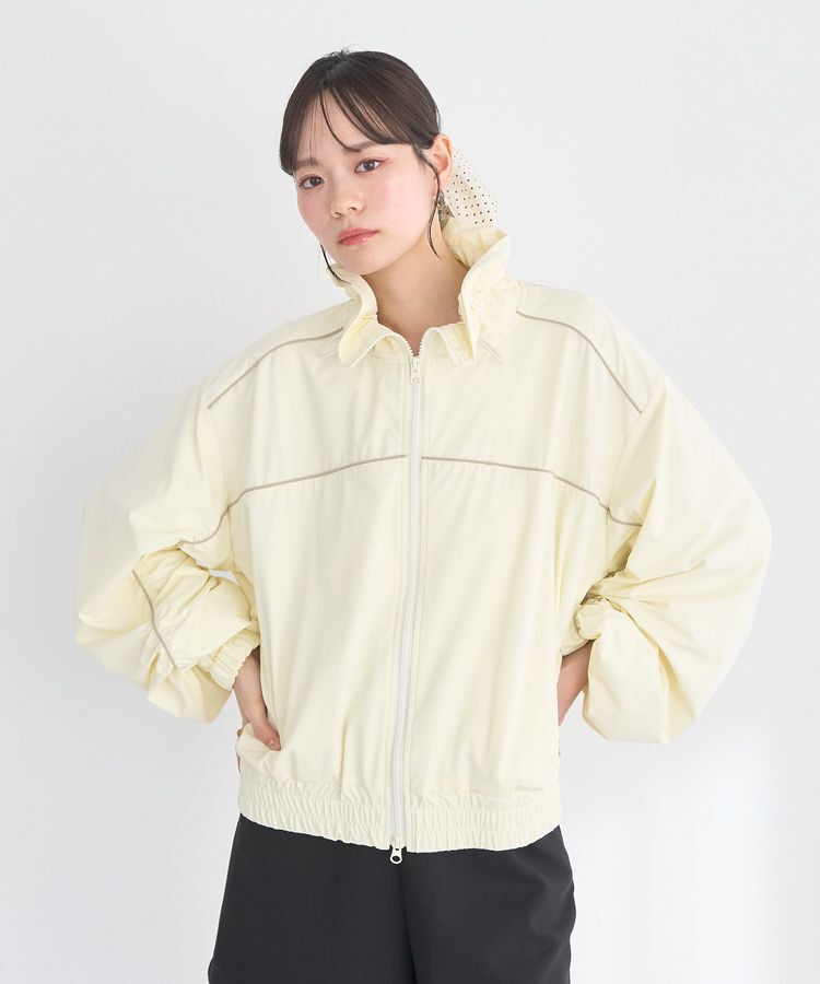 earth music&ecology「パイピングスポーティブルゾン」|ブルゾン・スタジャン|