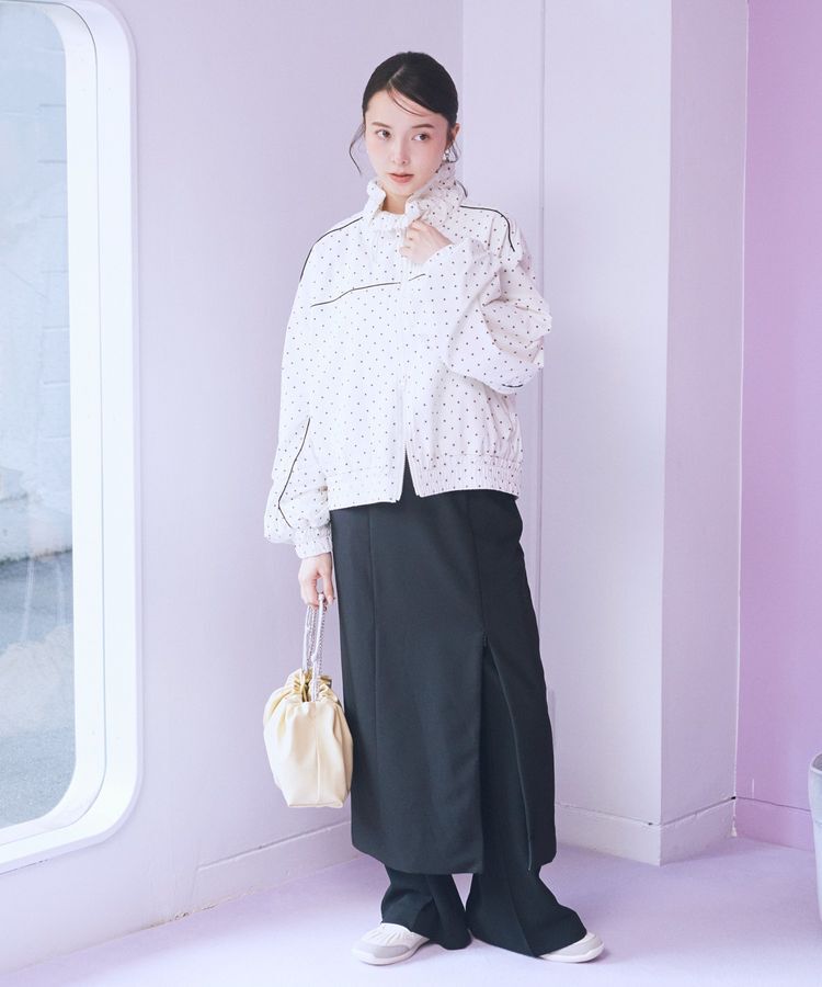 earth music&ecology「パイピングスポーティブルゾン」|ブルゾン・スタジャン|