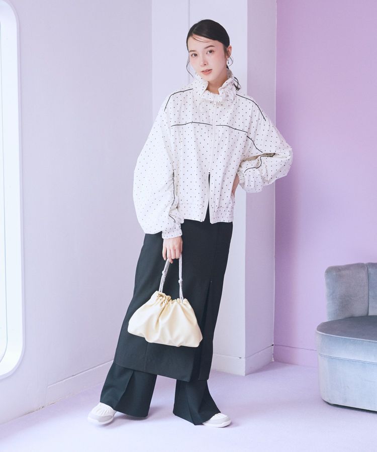 earth music&ecology「パイピングスポーティブルゾン」|ブルゾン・スタジャン|