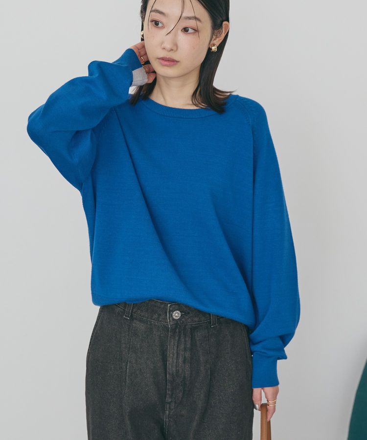 AMERICAN HOLIC「バイパチラグランニットプルオーバー＜静電気軽減＞」|ニット・セーター|