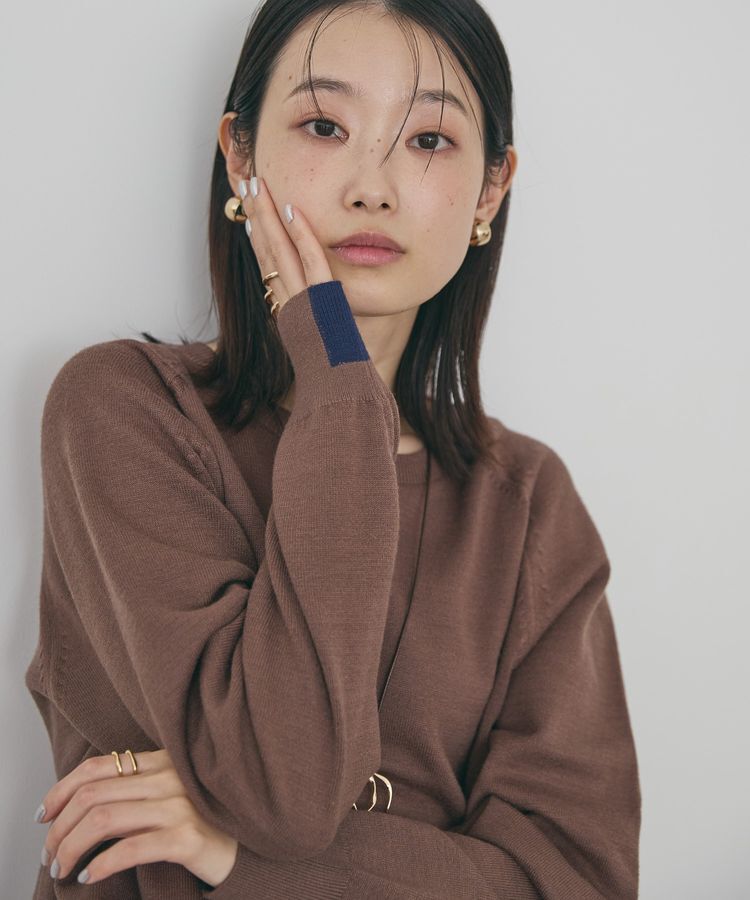 AMERICAN HOLIC「バイパチラグランニットプルオーバー＜静電気軽減＞」|ニット・セーター|