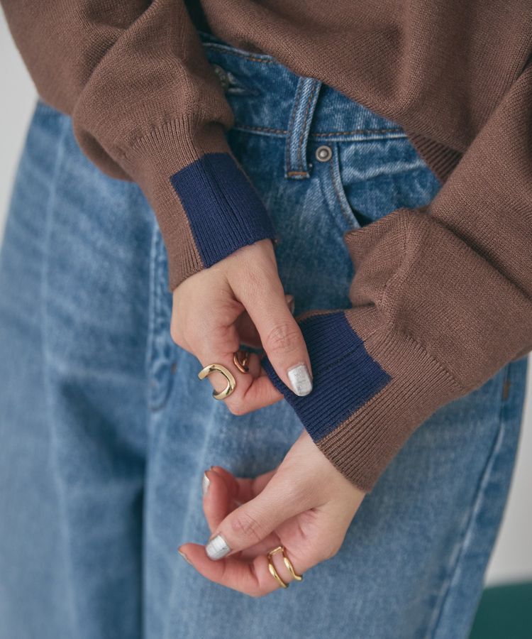 AMERICAN HOLIC「バイパチラグランニットプルオーバー＜静電気軽減＞」|ニット・セーター|