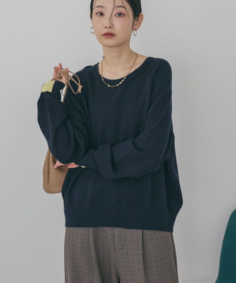 AMERICAN HOLIC「バイパチラグランニットプルオーバー＜静電気軽減＞」|ニット・セーター|