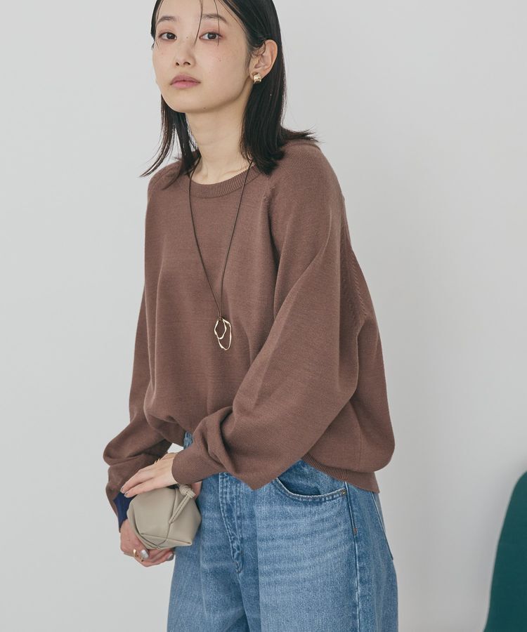 AMERICAN HOLIC「バイパチラグランニットプルオーバー＜静電気軽減＞」|ニット・セーター|