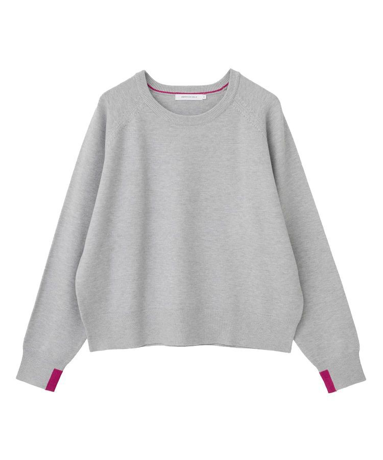 AMERICAN HOLIC「バイパチラグランニットプルオーバー＜静電気軽減＞」|ニット・セーター|