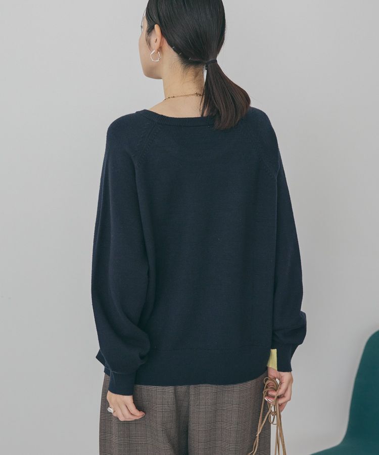 AMERICAN HOLIC「バイパチラグランニットプルオーバー＜静電気軽減＞」|ニット・セーター|