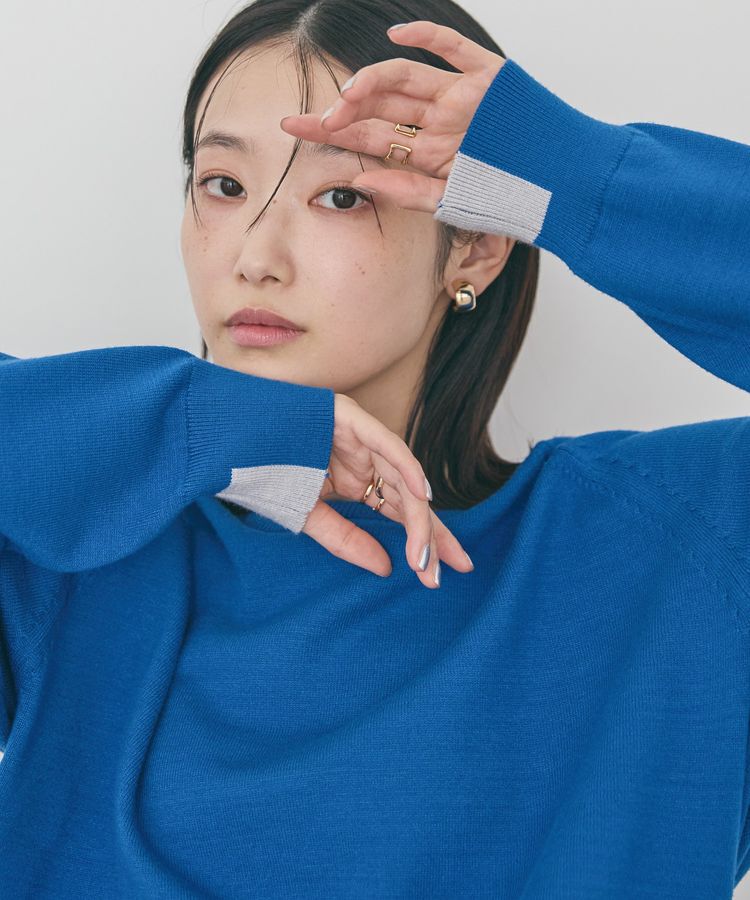 AMERICAN HOLIC「バイパチラグランニットプルオーバー＜静電気軽減＞」|ニット・セーター|