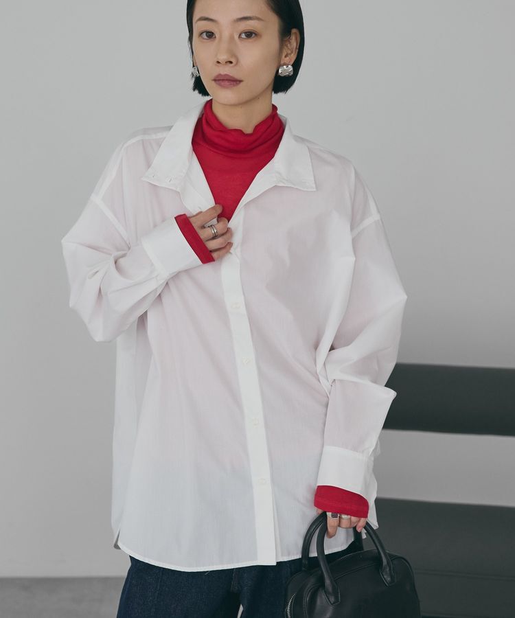 AMERICAN HOLIC「イージーケアハイネックシャツ」|シャツ・ブラウス|