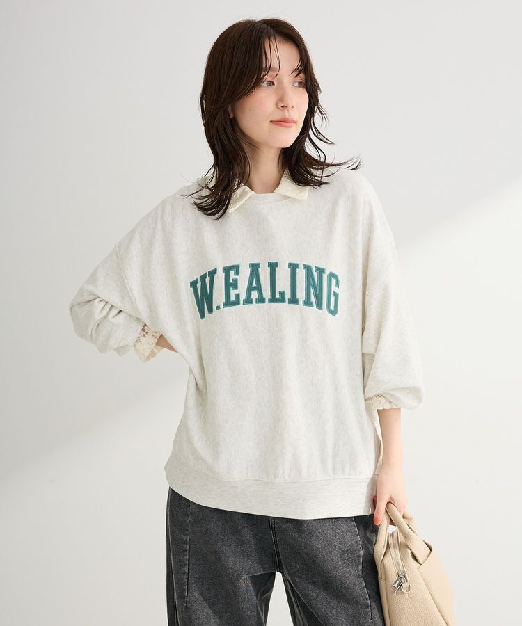 Green Parks「衿付きレースカットプルオーバー」|Tシャツ・カットソー|