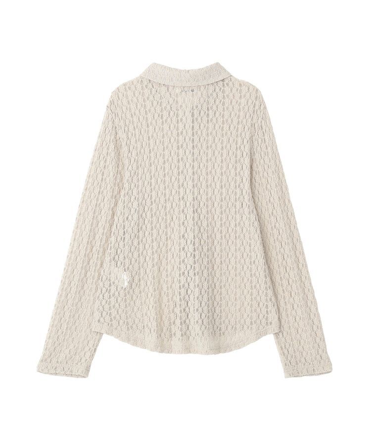 Green Parks「衿付きレースカットプルオーバー」|Tシャツ・カットソー|