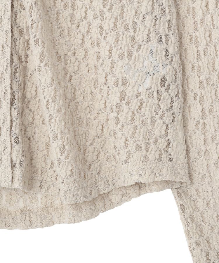 Green Parks「衿付きレースカットプルオーバー」|Tシャツ・カットソー|