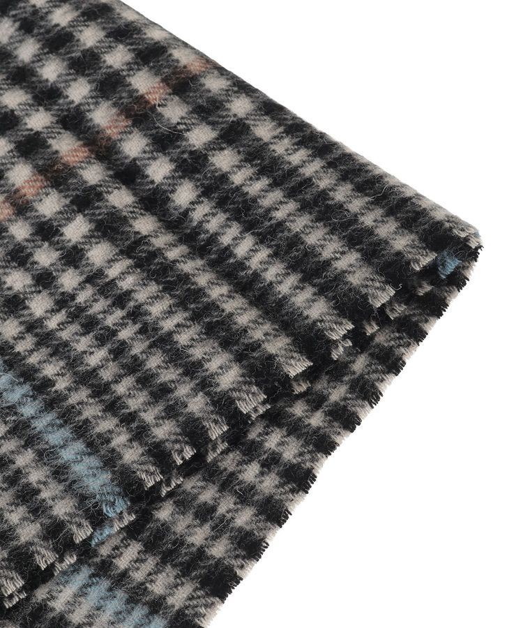 YECCA VECCA「ウール混チェック柄マフラー」|マフラー|