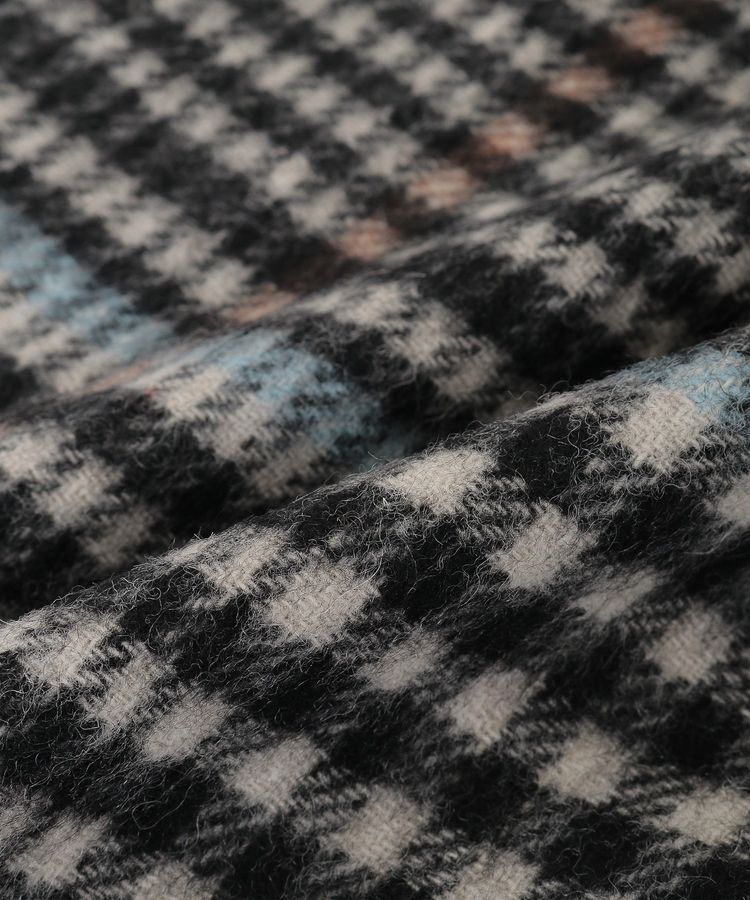 YECCA VECCA「ウール混チェック柄マフラー」|マフラー|