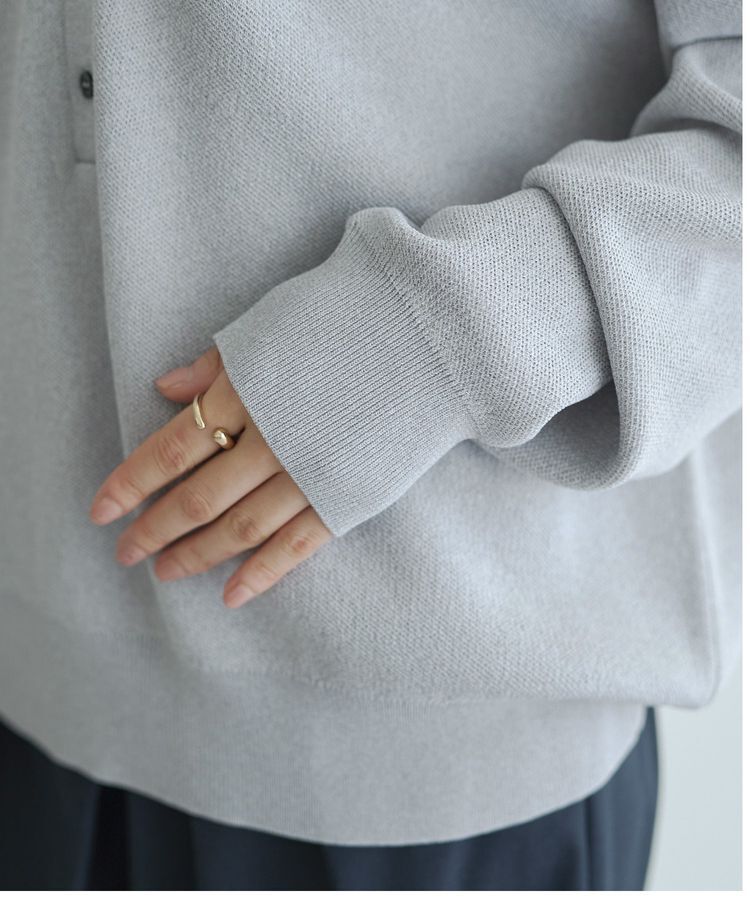 YECCA VECCA「2wayレイヤード風ポロニット」|ニット・セーター|