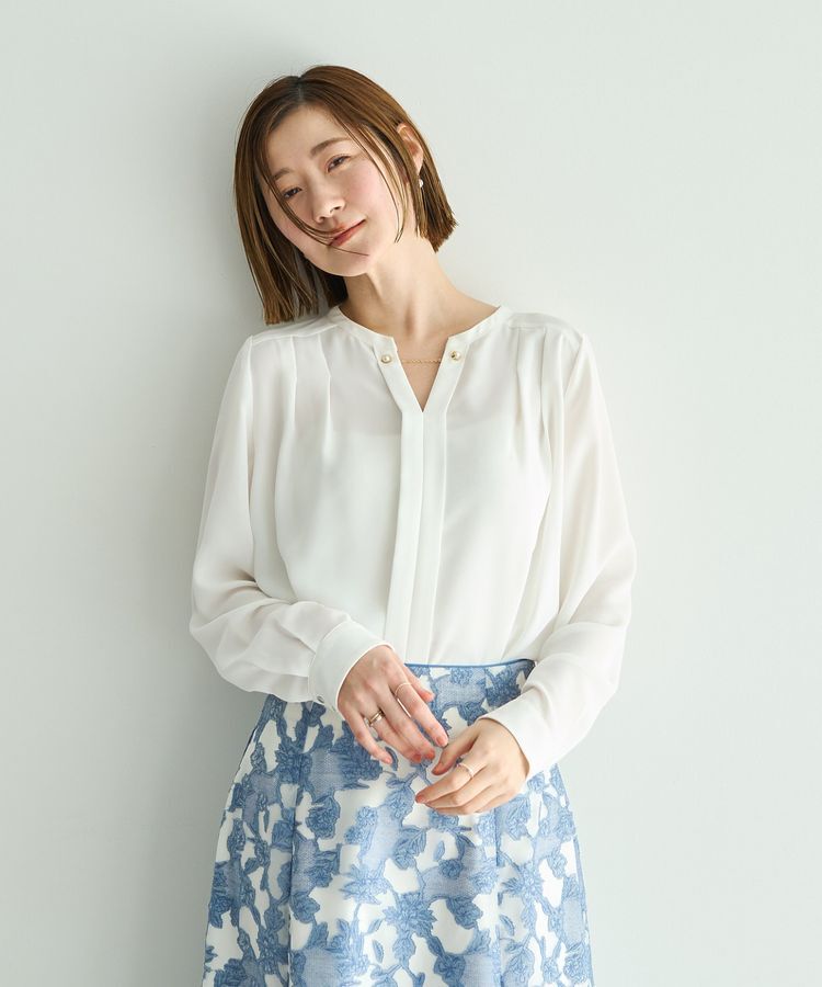 YECCA VECCA「アクセサリー付きブラウス」|シャツ・ブラウス|