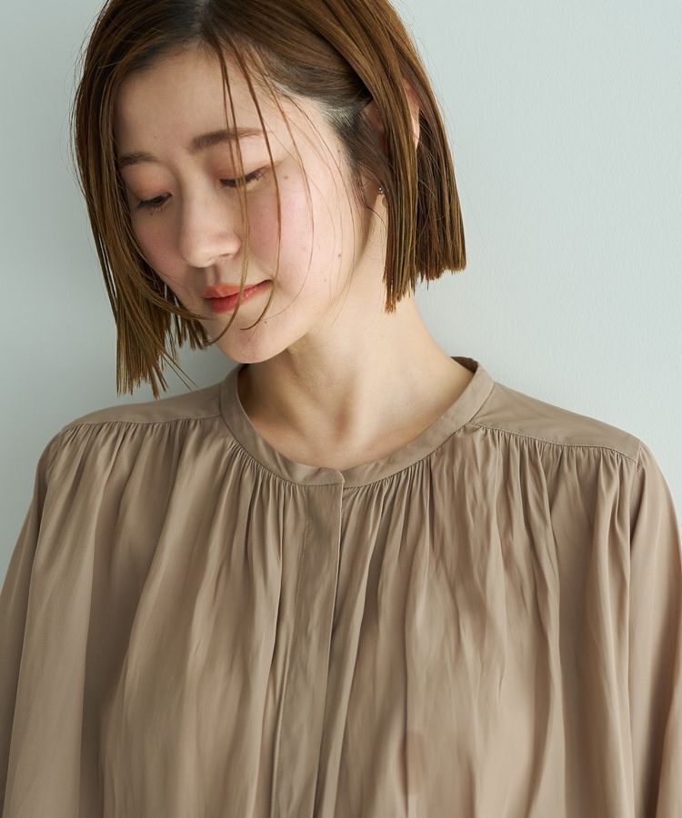 YECCA VECCA「ギャザーブラウス」|シャツ・ブラウス|