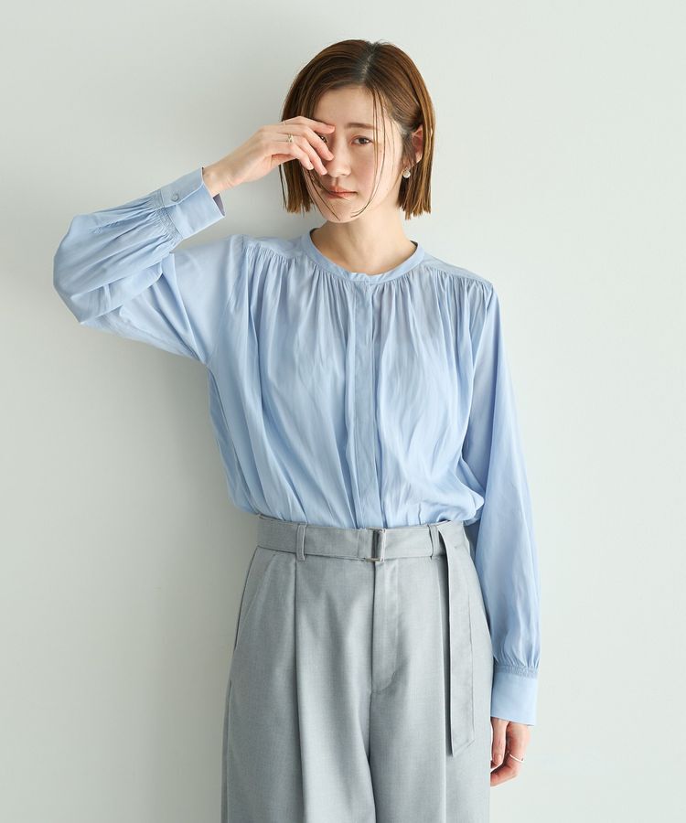 YECCA VECCA「ギャザーブラウス」|シャツ・ブラウス|
