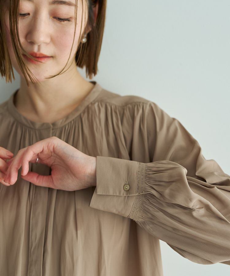 YECCA VECCA「ギャザーブラウス」|シャツ・ブラウス|