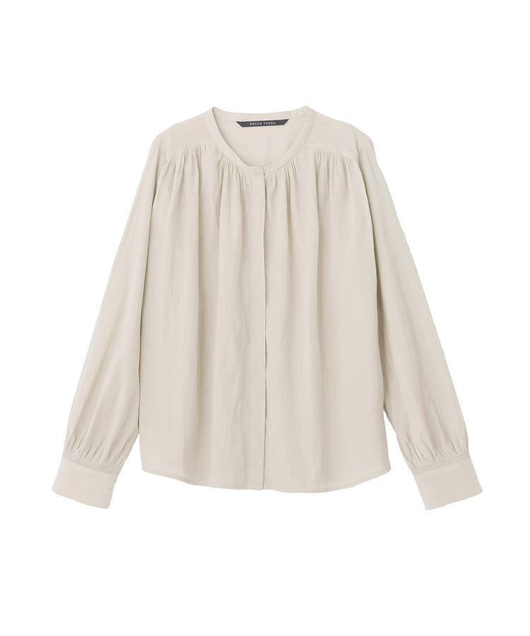 YECCA VECCA「ギャザーブラウス」|シャツ・ブラウス|