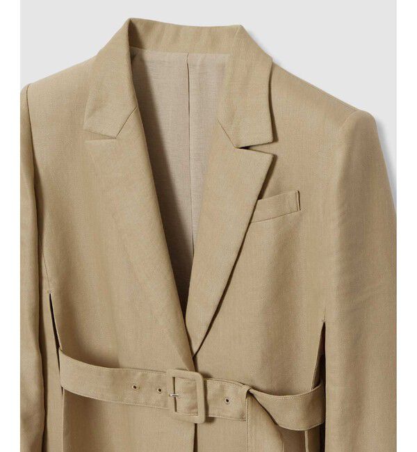 LOULOU WILLOUGHBY「【LOULOU WILLOUGHBY】NALYA リネンストレッチベルトジャケット」|テーラードジャケット|