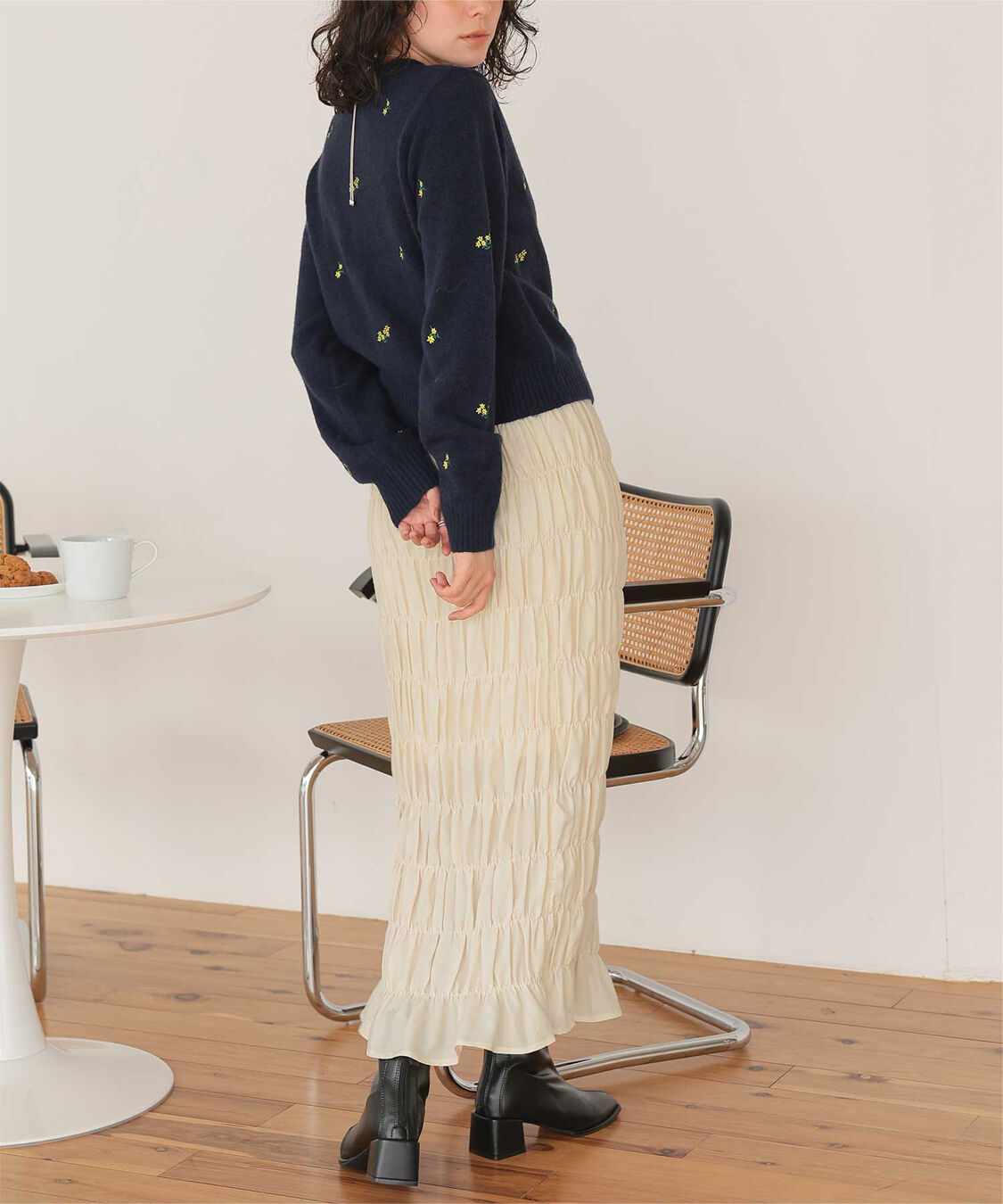 titivate「シャーリングIラインスカート」|スカート|