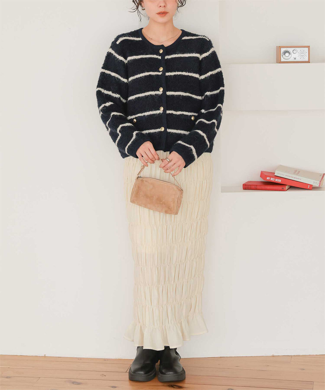 titivate「シャーリングIラインスカート」|スカート|