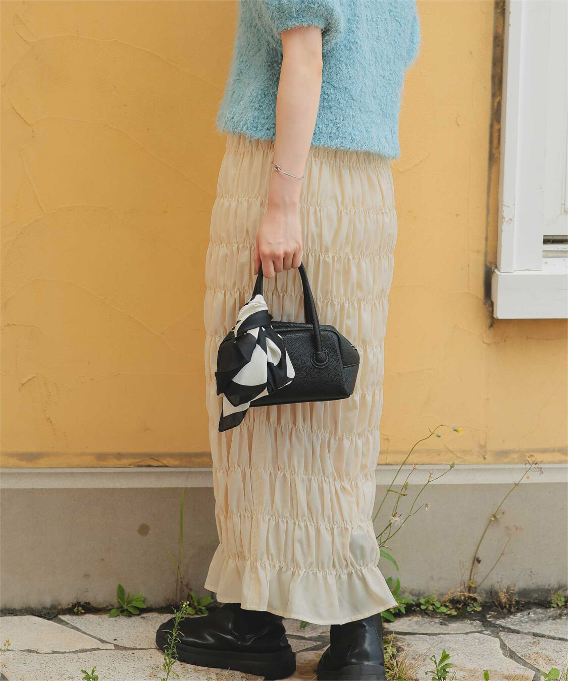 titivate「シャーリングIラインスカート」|スカート|