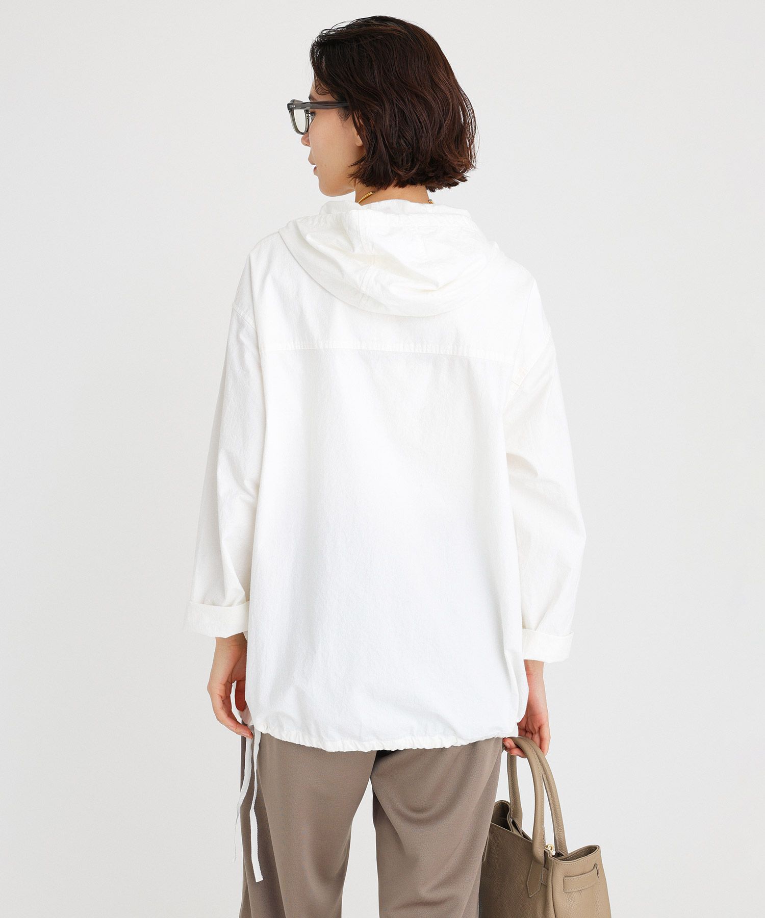 BABYLONE「フード付きシャツプルオーバー」|シャツ・ブラウス|