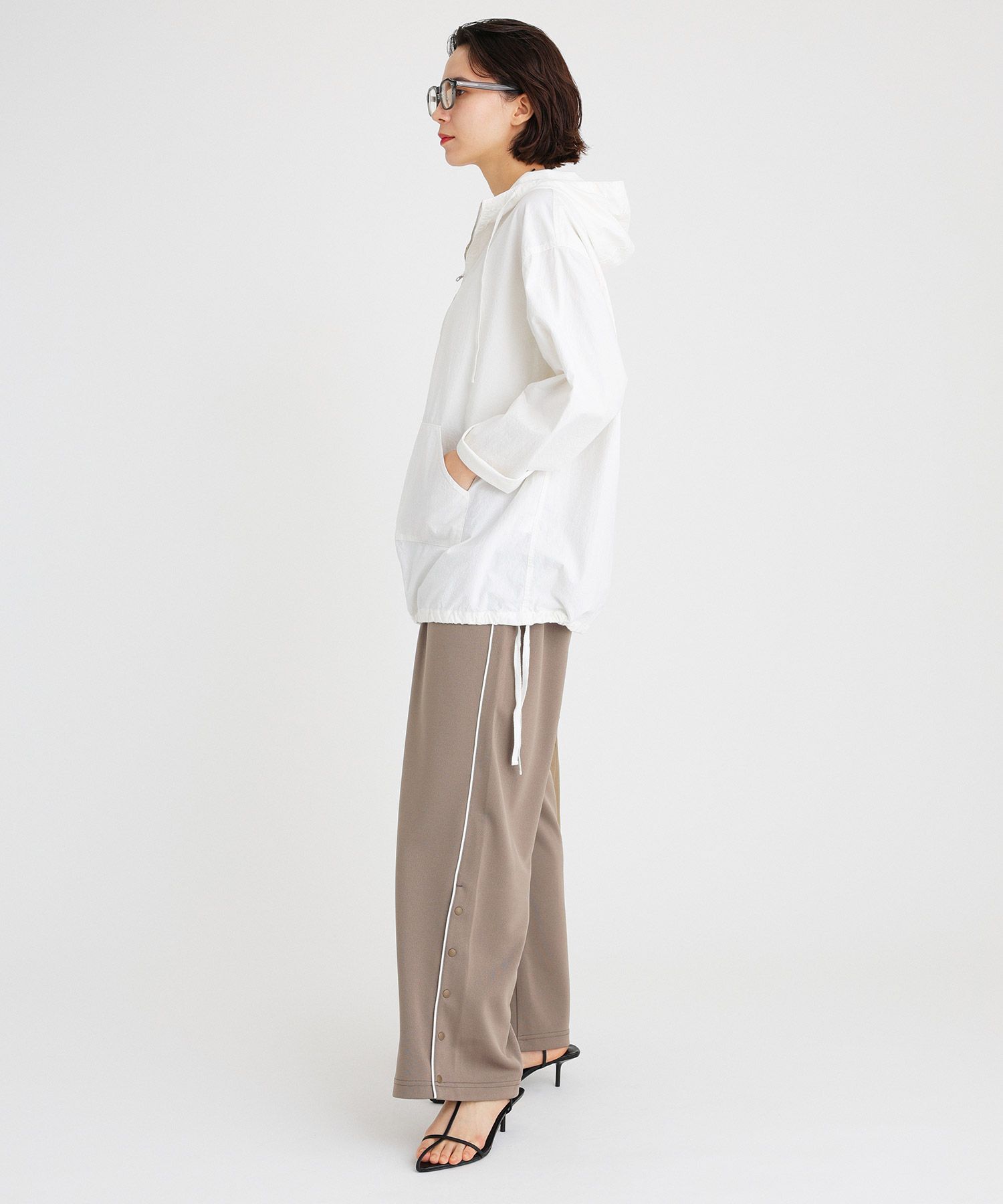 BABYLONE「フード付きシャツプルオーバー」|シャツ・ブラウス|