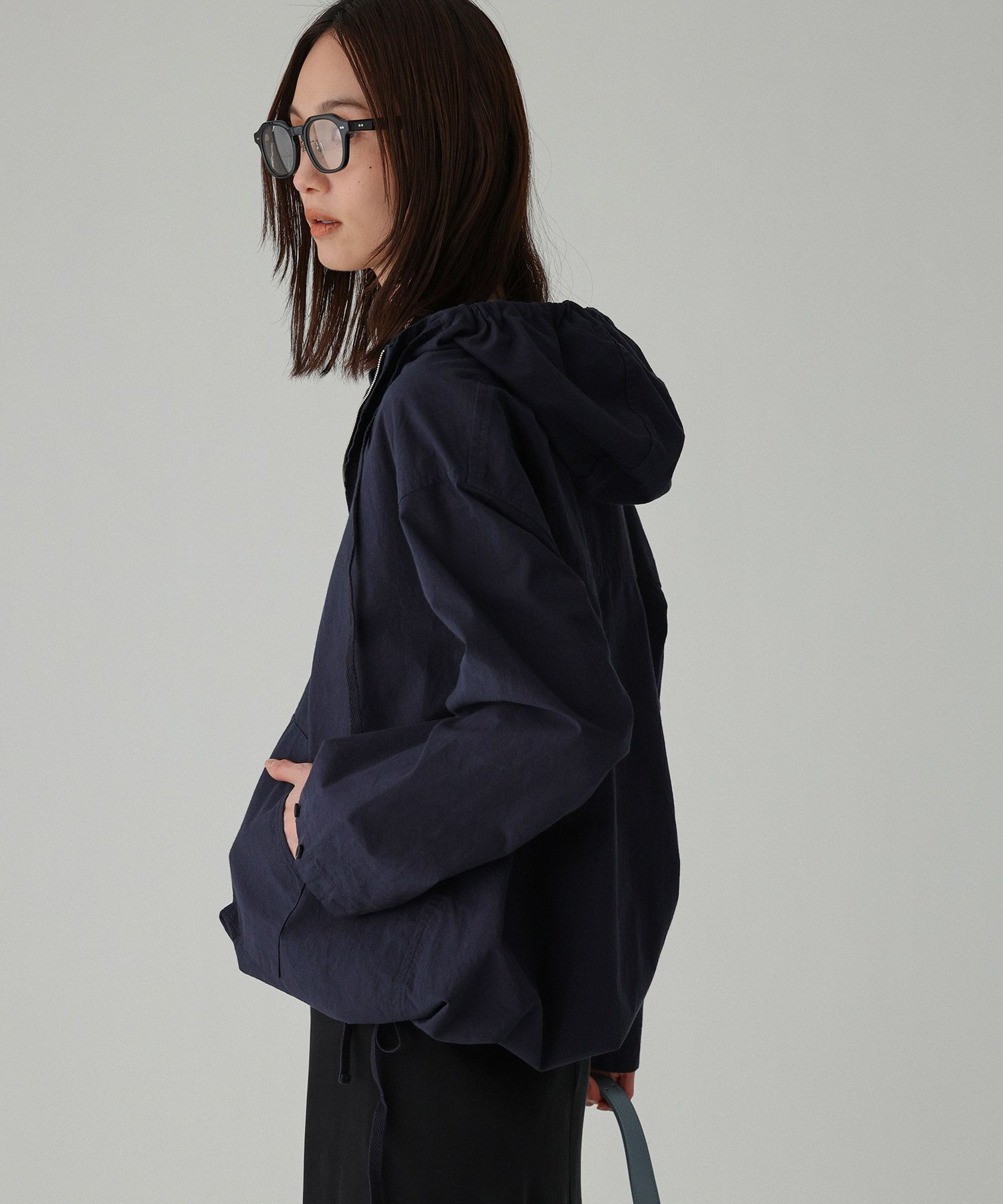 BABYLONE「フード付きシャツプルオーバー」|シャツ・ブラウス|