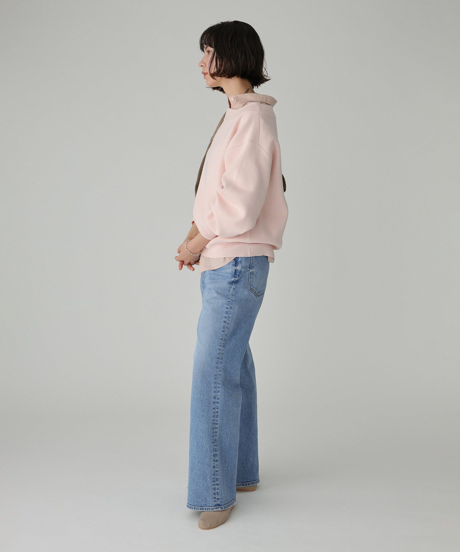 BABYLONE「スウェットライクニットプルオーバー」|ニット・セーター|