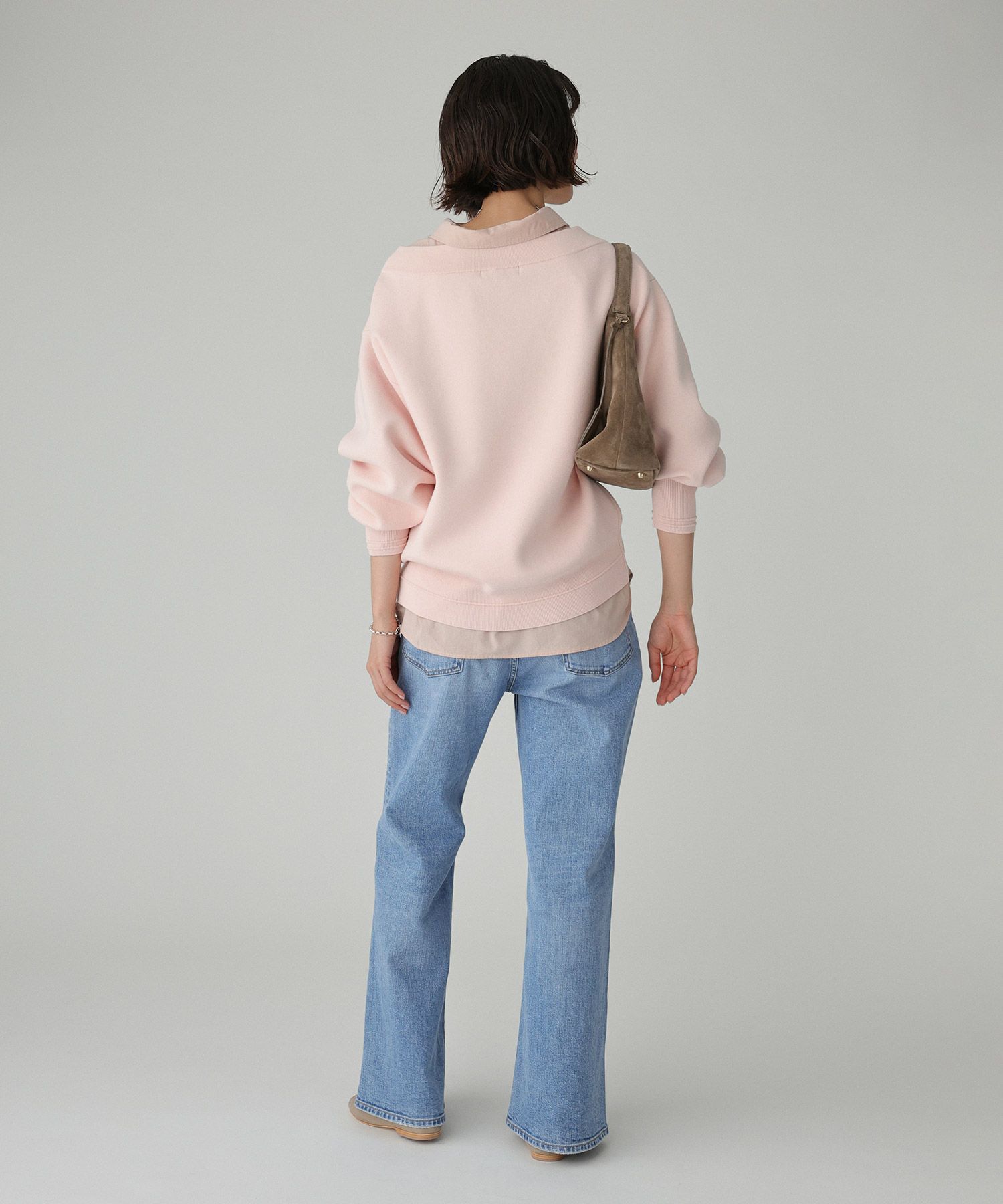 BABYLONE「スウェットライクニットプルオーバー」|ニット・セーター|