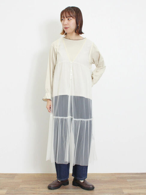 Samansa Mos2「チュール前後2WAYワンピース」|ワンピース|キナリ