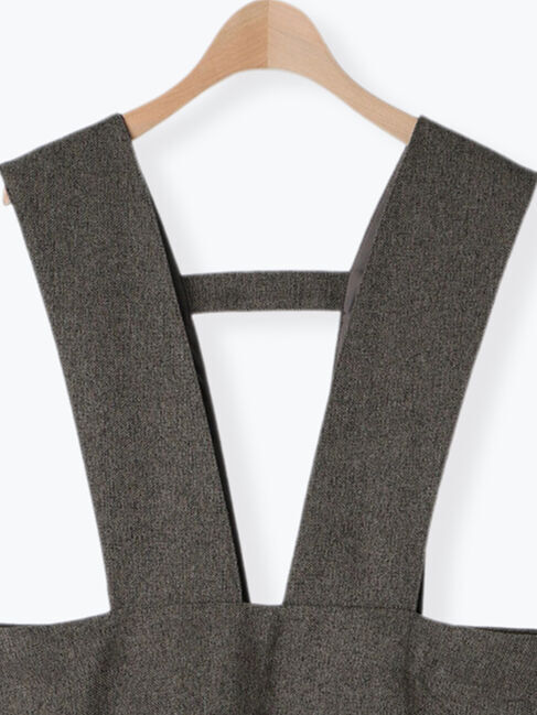 Samansa Mos2「ツイードライクジャンパースカート」|ワンピース|