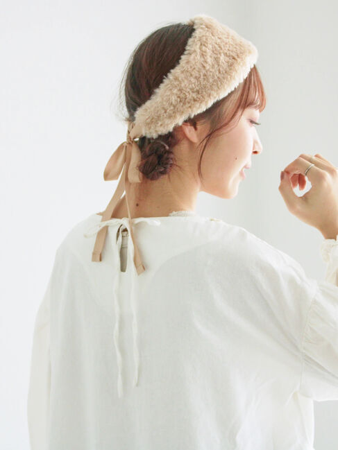 Samansa Mos2「【WEB限定】胸元レース貼りチュニック」|シャツ・ブラウス|