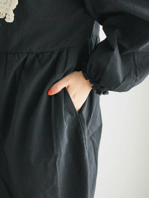 Samansa Mos2「【WEB限定】胸元レース貼りチュニック」|シャツ・ブラウス|