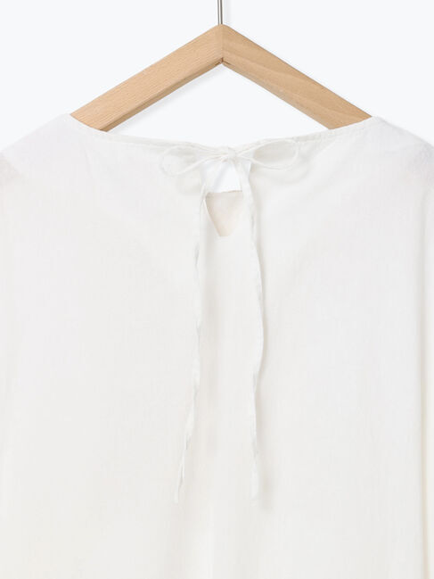 Samansa Mos2「【WEB限定】胸元レース貼りチュニック」|シャツ・ブラウス|