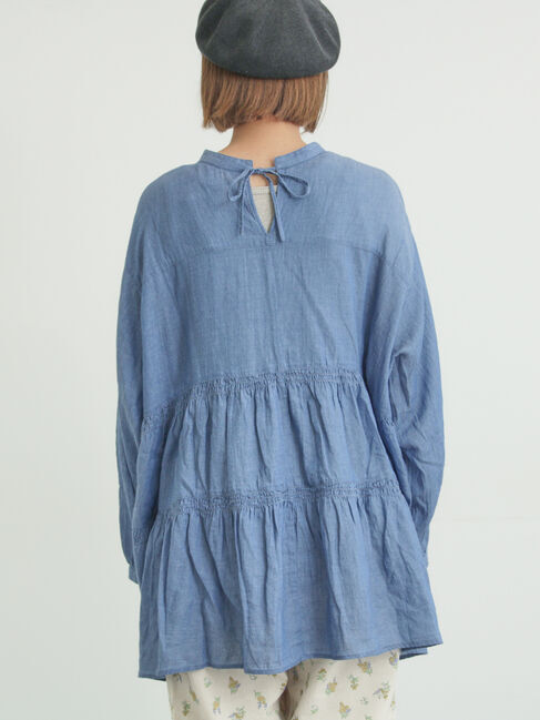 Samansa Mos2「2WAYシアーティアードチュニック」|シャツ・ブラウス|