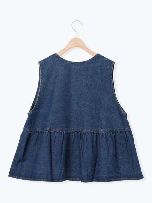 Samansa Mos2「Vネックオーバーベスト」|ダウンベスト・ベスト|