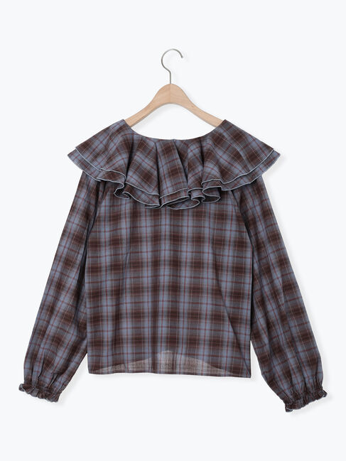 Samansa Mos2「フリル襟ブラウス」|シャツ・ブラウス|