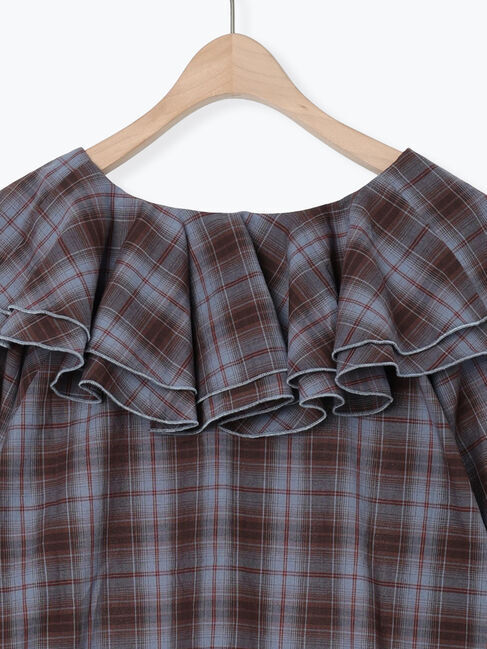 Samansa Mos2「フリル襟ブラウス」|シャツ・ブラウス|