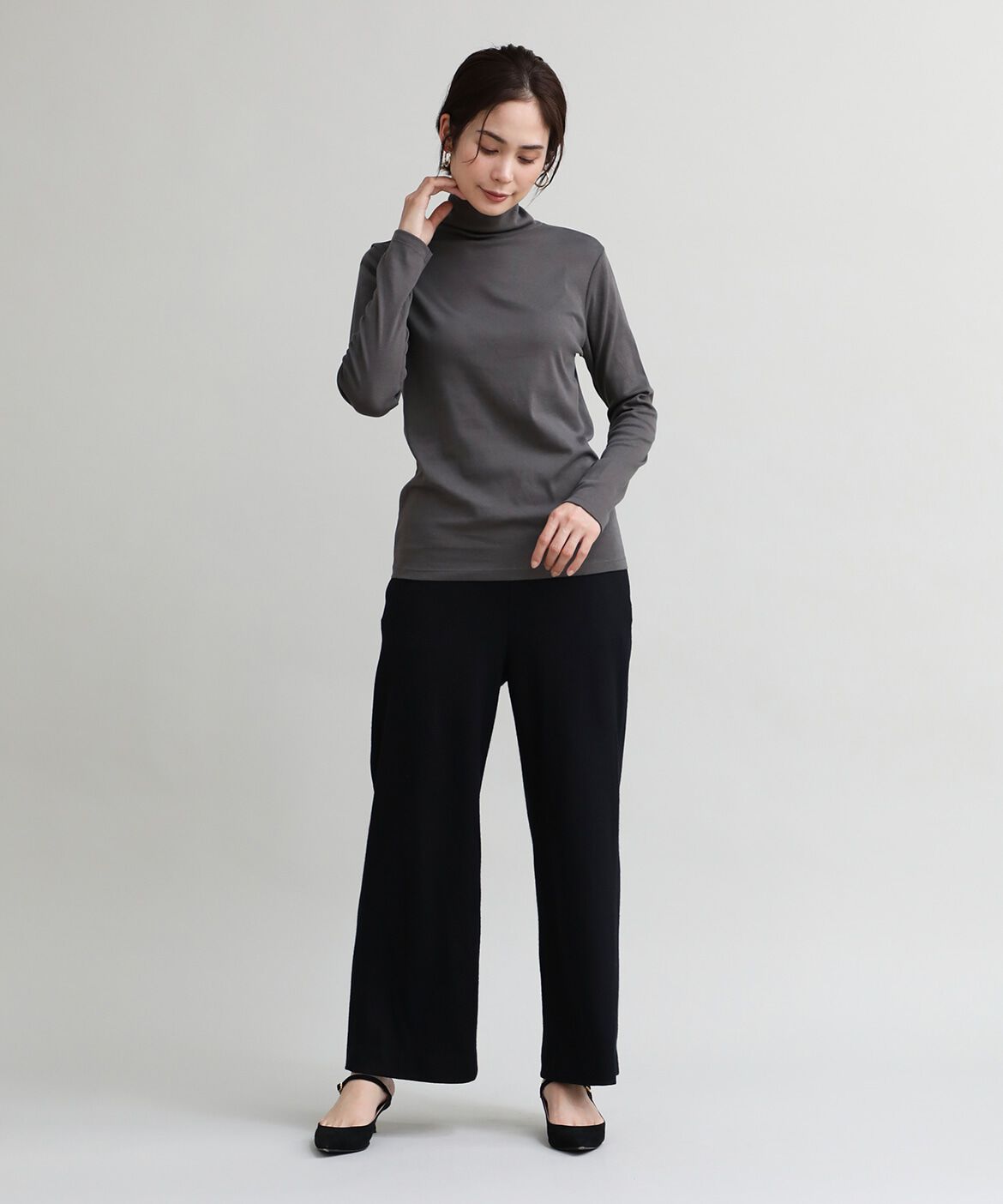 DAY by DAY it&rsquo;s international「ハイネックカットソー《スビン綿MIXフライス》」|Tシャツ・カットソー|