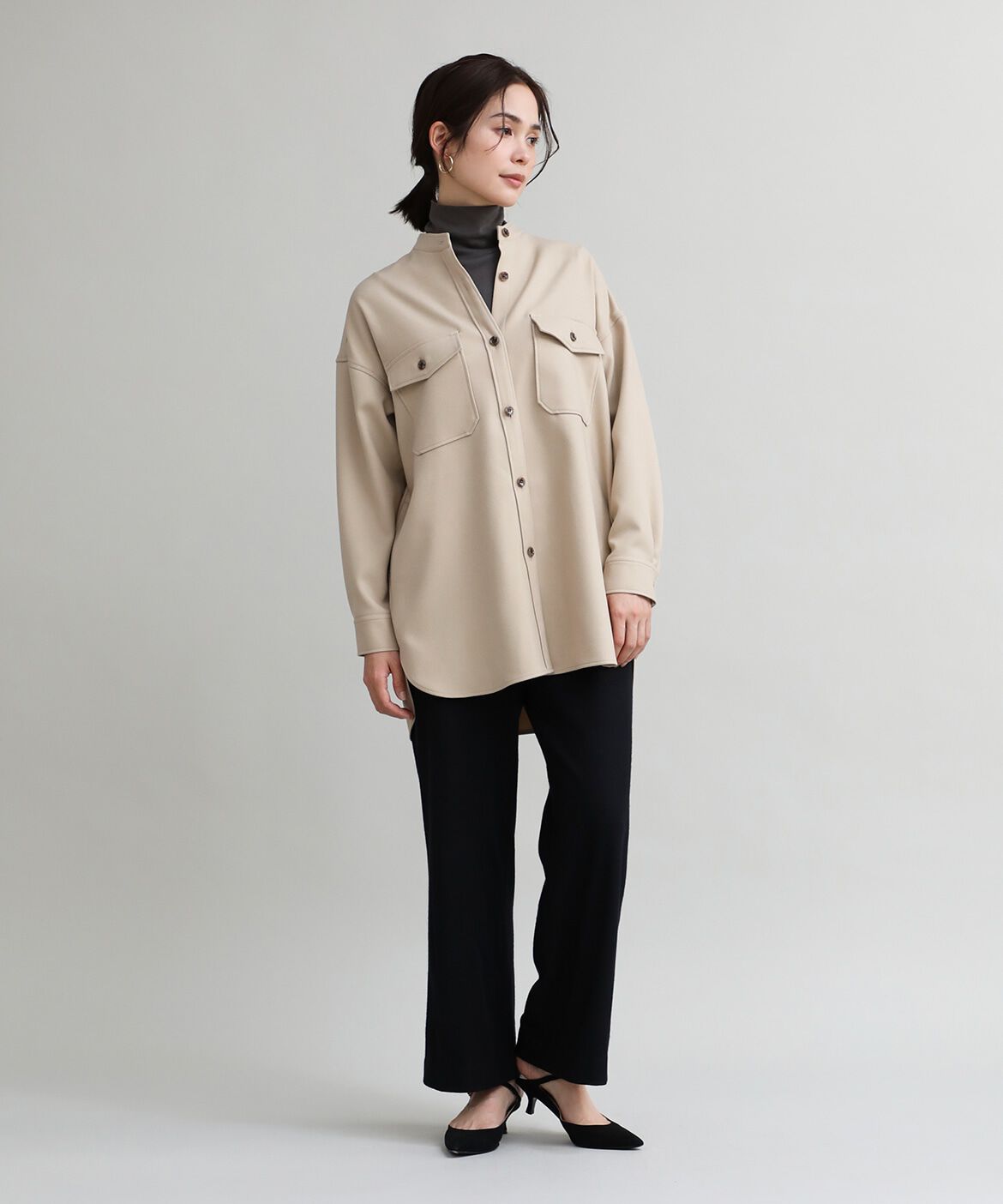 DAY by DAY it&rsquo;s international「ハイネックカットソー《スビン綿MIXフライス》」|Tシャツ・カットソー|