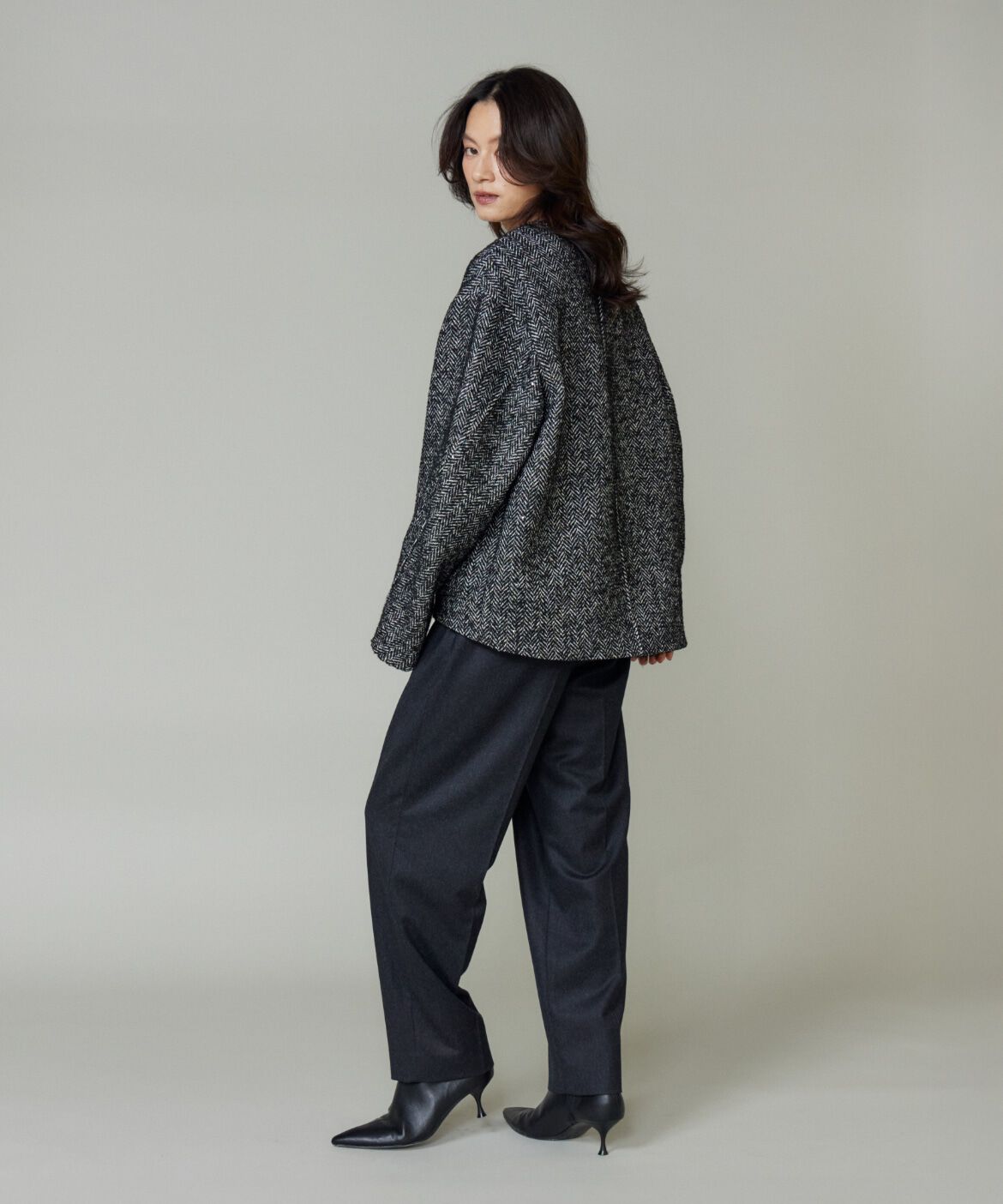 la veille by SUPERIOR CLOSET「ハイウエストベルト付きパンツ」|スラックス|