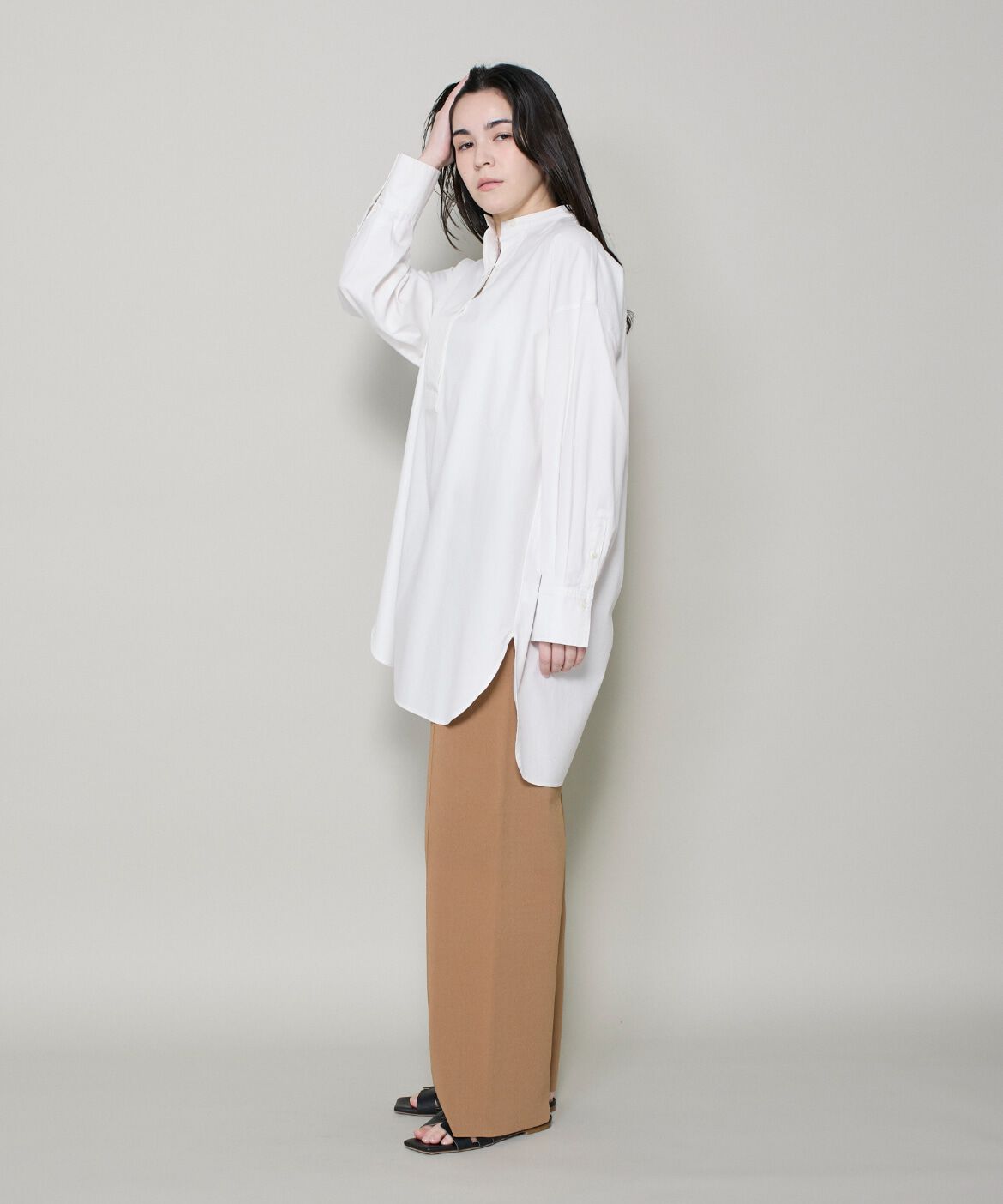 DAY by DAY it&rsquo;s international「スタンドカラーオックスロングシャツ」|シャツ・ブラウス|