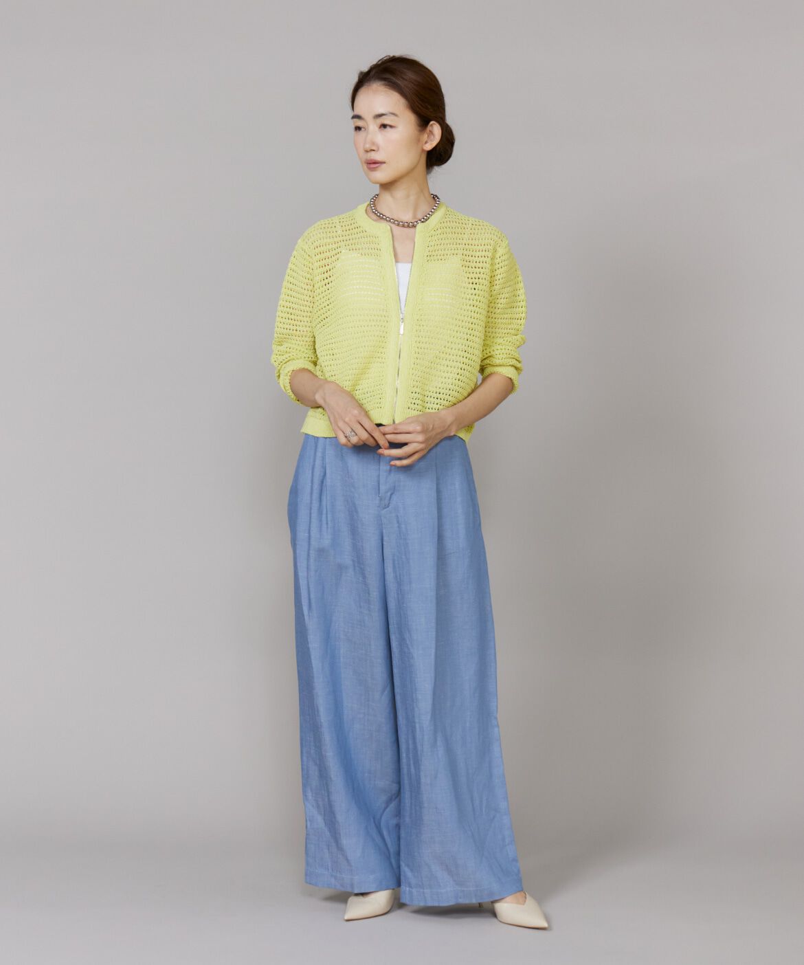 Le Souk「タックワイドデニムパンツ」|その他|