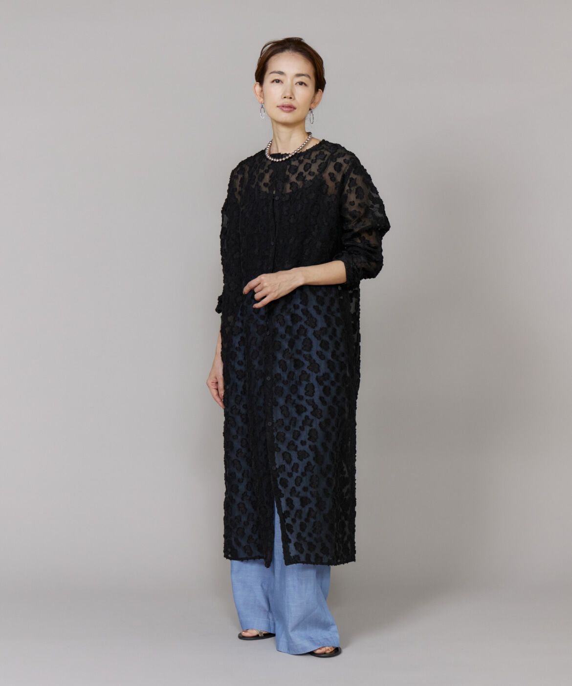 Le Souk「タックワイドデニムパンツ」|その他|