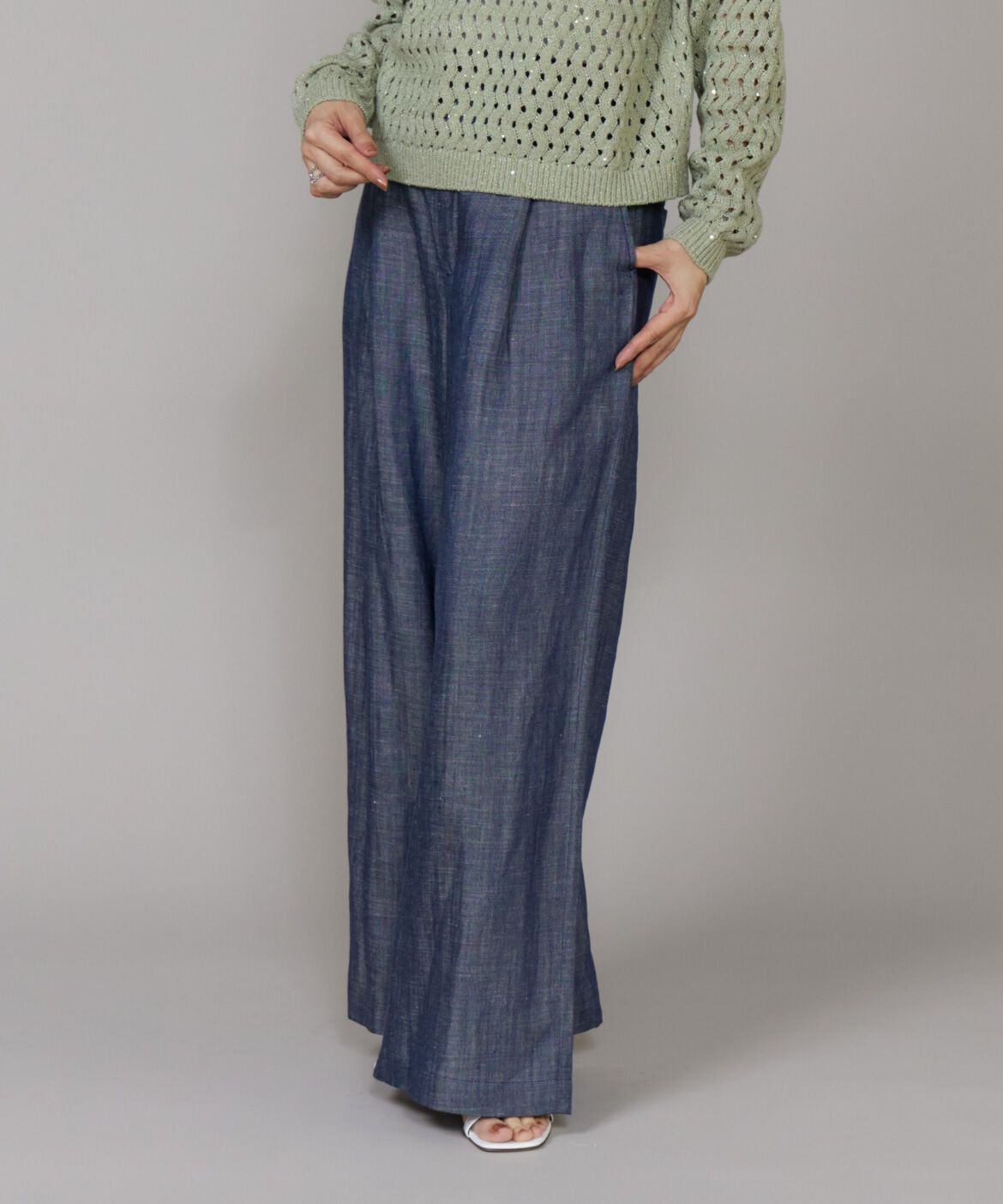 Le Souk「タックワイドデニムパンツ」|その他|